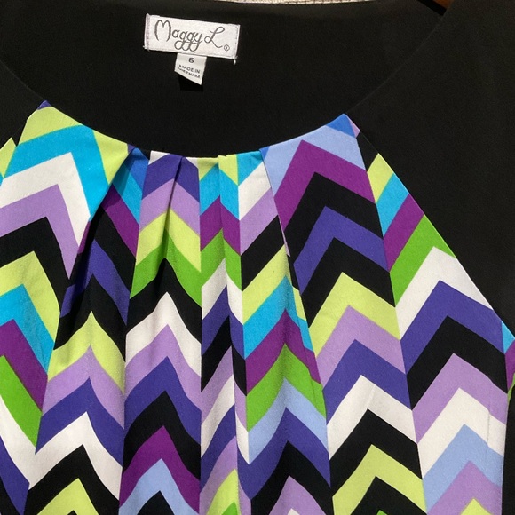 Maggy L Sleeveless Slip Dress, Multi-Colored, Size 6 - Picture 4 of 8